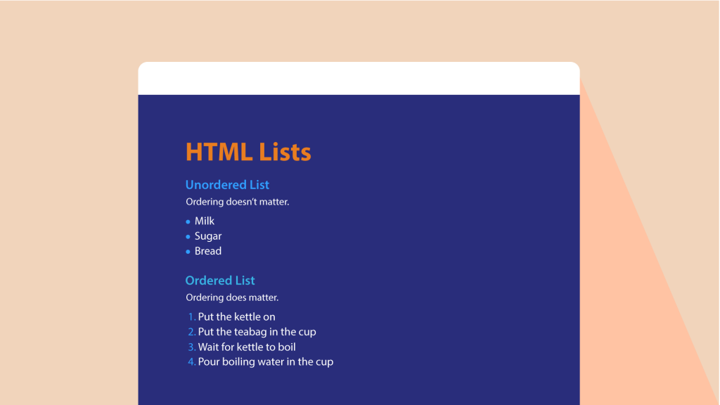 آموزش کار با لیست در html